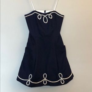 Lilly Pulitzer strapless anchor blossom dress